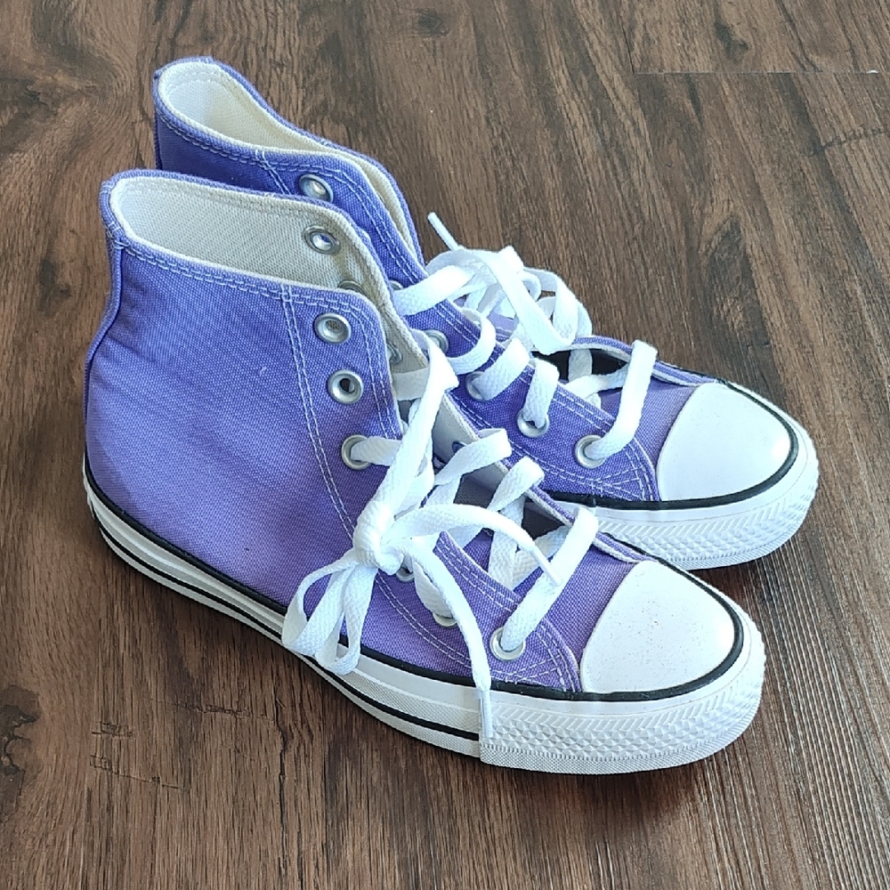 Purple Converse All Star Chuck Taylor high-top sneakers